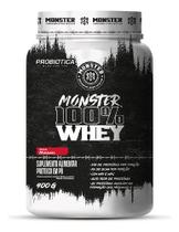 Whey 100% Monster 31g de Proteína Sabor Morango 900g - Probiótica