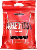 Whey 100% Pure Integralmedica Morango Refil 1.8kg
