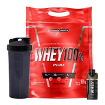 Whey 100% Pure Protein Concentrado Refil - 900g - Integral + Whey Shake - 250ml - Dux + Coqueteleira