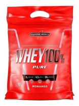 Whey 100% Pure Proteina Refil 907g Morango Integralmedica