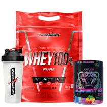 Whey 100% Pure - Refil + Coqueteleira - Integral + Element 115 - 400g - Spice Ice - Under Labz