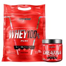 Whey 100% Pure - Whey Protein Concentrado - Refil + Creatina - 300g - Integralmédica