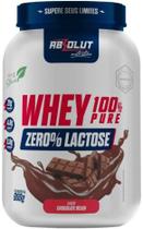 WHEY 100% PURO ZERO LACTOSE 900G ABSOLUT NUTRITION - Sabor Chocolate Belga