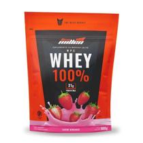 Whey 100% Refil 900g Sabor Morango