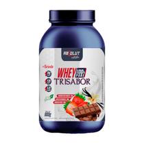 Whey 100% Trisabor: Baunilha, Chocolate Belga e Morango com Chantilly 900g - ABSOLUT