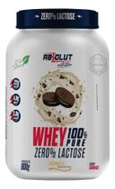 Whey 100% Zero Lactose Pote 900g Cookies Absolut Nutrition