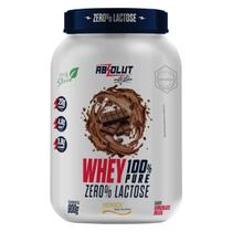 Whey 100% Zero Lactose Pote 900g Sabor Chocolate Belga Absolut Nutrition