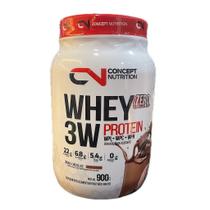 WHEY 3W ZERO LACTOSE 900G - CONCEPT NUTRITION - Proteína Isolada e Hidrolisada