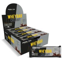 Whey Bar Creamy 12 un Barra Proteina Barrinha Cookies - Probiotica