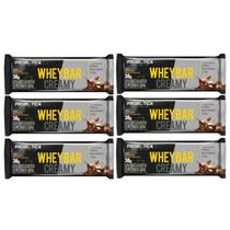 Whey Bar Creamy Barra Proteica 11g De Proteína Amendoim C Caramelo Kit 6 38g Probiótica Whey Bar Creamy Barra Proteica 11g De Proteína Amendoim C Caramelo Kit 6 38g Probiótica