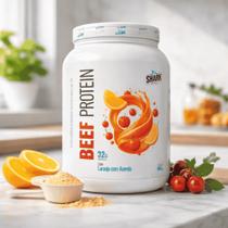 Whey Beef Protein Zero Lactose 900g Shark Pro Laranja Com Acerola Whey Beef Protein Zero Lactose 900g Shark Pro Laranja Com Acerola