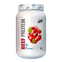 Whey Beef Protein Zero Lactose Pote 900g Shark Pro Morango Com Kiwi