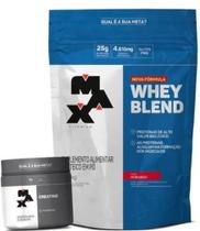 Whey Blend 1,8kg + Creatina 100g - Max Titanium Baunilha