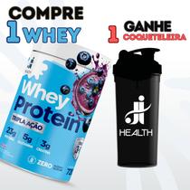 Whey Com Creatina E Glutamina Health Whey 720g Tripla Ação Suplemento alimentar em pó Fitness