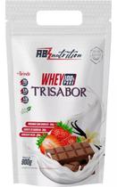 Whey Concentrado 100% Pure 900g Absolut Nutrition Trisabor (morango/baunilha/chocolate)