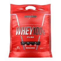 Whey Concentrado 100% Pure Morango Refil 907g - Integralmedica