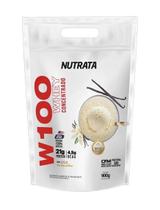 Whey Concentrado W100 Baunilha Refil 900g Nutrata