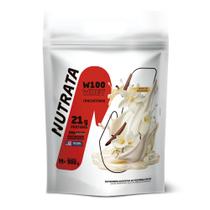 Whey Concentrado W100 (REFIL) - Sabor Creme de Baunilha 900g - Nutrata