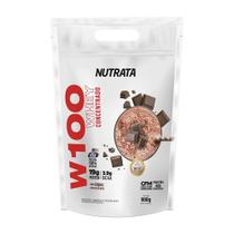 Whey Concentrado W100 (REFIL) - Sabor Double Chocolate 900g - Nutrata