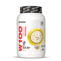 Whey Concentrado W100 - Sabor Banana 900g - Nutrata