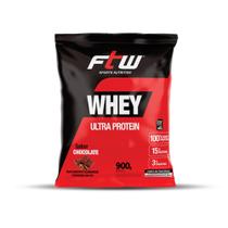 Whey Concetrado Ultra Protein Sabor Chocolate - Refil 900g - Ftw