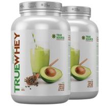 Whey Creme De Abacate Com Nibs De Cacau 837G Kit 02 Unidades