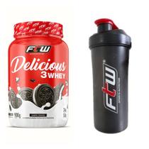 Whey Delicious Ftw 900G Cookies + Coqueteleira 600Ml