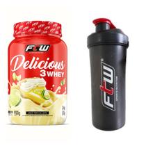 Whey Delicious Ftw 900G Torta De Limão + Coqueteleira 600Ml