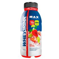 Whey Drink Max Titanium Morango Com Limão Zero Lactose 300ml Whey Drink Max Titanium Morango Com Limão Zero Lactose 300ml