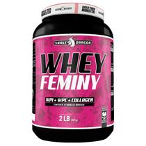 Whey Feminy Whey Protein Isolado e Concentrado WPI + WPC + Colágeno Proteína em pó Pote 907g 20g de proteínas Matérias Primas importadas Zero glúten