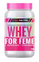 Whey femme - whey protein isolado com colágeno hidrolisado - baunilha - Fisionutri