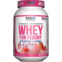 Whey For Feminy - 907g Morango - Profit Laboratórios Whey For Feminy - 907g Morango - Profit Laboratórios