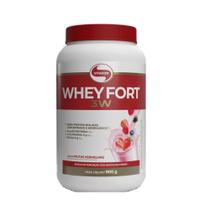 Whey Fort 3W 900g Frutas Vermelhas - Vitafor