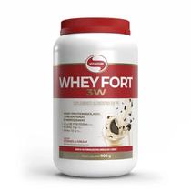 Whey Fort 3W (900g) - Sabor: Cookies e Cream
