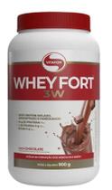 Whey Fort 3W Chocolate Vitafor 900g - Kit 2x