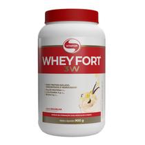 Whey Fort 3W Concentrado, Isolado e Hidrolisado Baunilha 900g Vitafor