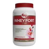 Whey Fort 3W Isolado, Concentrado e Hidrolisado Frutas Vermelhas 900g Vitafor Whey Fort 3W Isolado, Concentrado e Hidrolisado Frutas Vermelhas 900g Vitafor