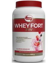 Whey fort 3w pote 900g frutas vermelhas - ean - 7898665433751