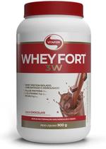 Whey Fort 3W Proteína Whey Protein Hidrolisado Chocolate Vitafor 900g