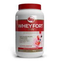Whey Fort 3W Vitafor Frutas Vermelhas 900g Whey Fort 3W Vitafor Frutas Vermelhas 900g