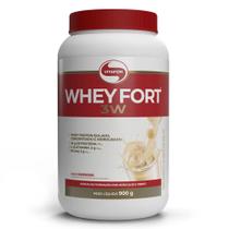 Whey Fort 3W (Whey Protein Hidrolisado, Isolado e Concentrado) Sabor Banana 900g - Vitafor