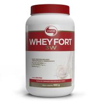 Whey Fort 3W (Whey Protein Hidrolisado, Isolado e Concentrado) Sabor Neutro 900g - Vitafor