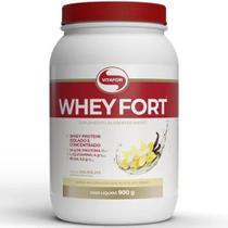 Whey fort vitafor 900gr whey protein sabor baunilha Whey fort vitafor 900gr whey protein sabor baunilha