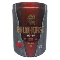 Whey Gold Horse Concentrado e Isolado Sabor Morango Pote 907g Vitamin Horse