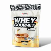Whey Gourmet PUDIM FN Forbis 907g REFIL o melhor Whey Protein Gourmet ganho massa muscular eficaz e saboroso