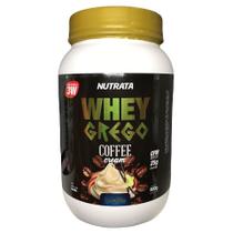 Whey Grego 3W (900g) - Nova Fórmula - Sabor Coffee Cream Baunilha - Nutrata