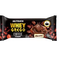 Whey Grego Bar Caixa 12 Unid Coffee Chocolate - Nutrata