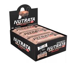 Whey Grego Bar caixa 12 Unidades Nutrata Barra Proteina Sabor Brigadeiro