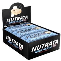 Whey Grego Bar Cookies & Cream - Nutrata 12 un.