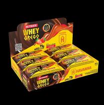 Whey grego bar sabor dulce de leche e morango havanna display c/ 12 barras de 40g Whey grego bar sabor dulce de leche e morango havanna display c/ 12 barras de 40g